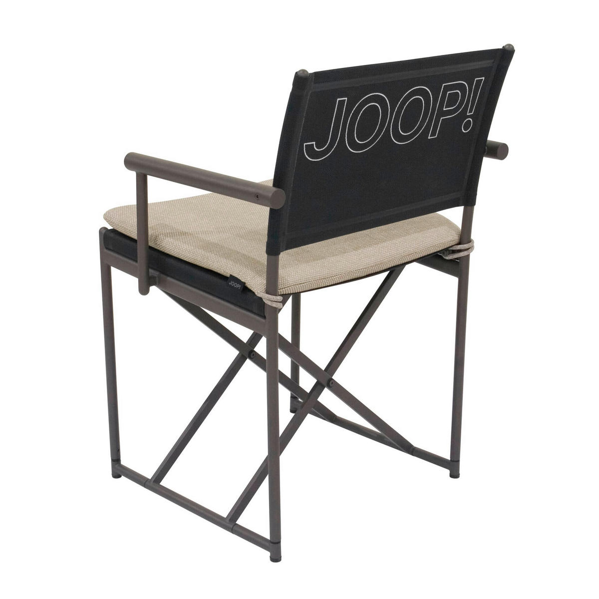 GARTENSTUHL Edelstahl Schwarz  - Schwarz, Design, Kunststoff/Metall (60/84/54cm) - Joop!