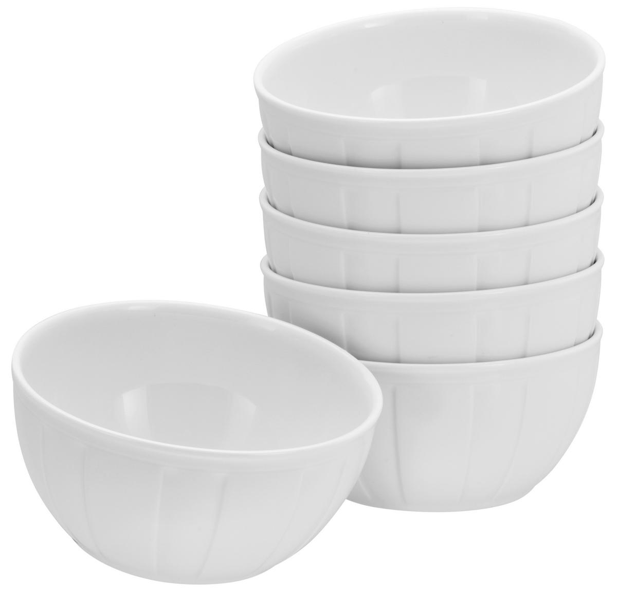 SET MED FRUKOSTSKÅLAR Barcelona  - vit, Basics, keramik (500ml) - Creatable