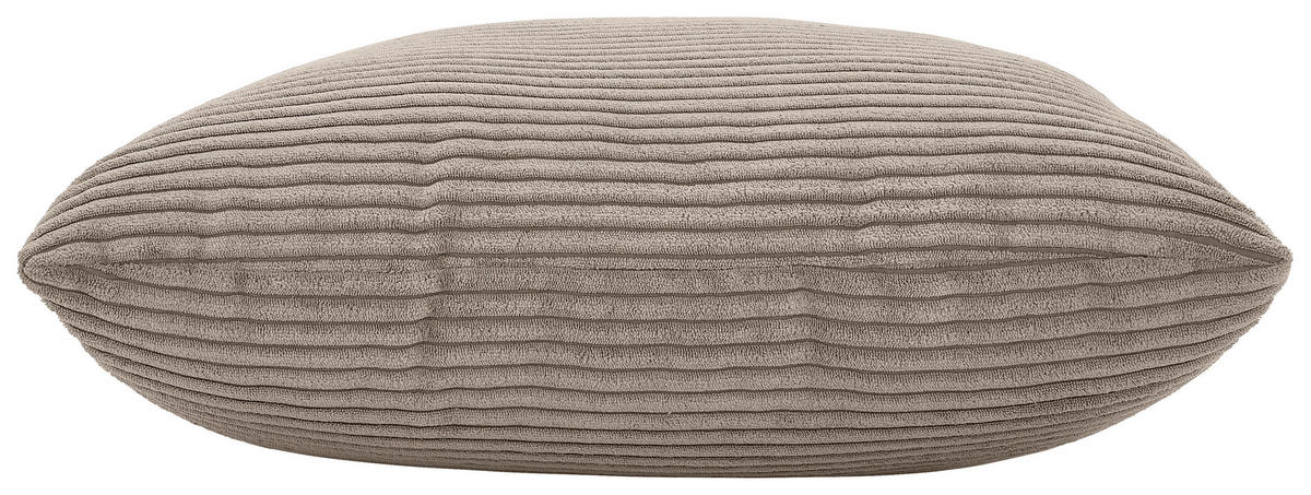 SCHLAFSOFA in Cord Taupe  - Taupe/Buchefarben, Konventionell, Holz/Kunststoff (255/86/123cm) - Livetastic