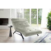 RELAXLIEGE in Mikrofaser Hellgrau, Hellgrün  - Hellgrau/Schwarz, Design, Textil/Metall (120/54-113/158-198cm) - Pure Home Lifestyle