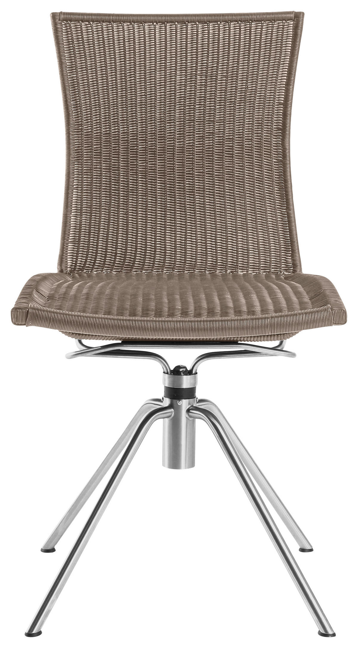 GARTENSTUHL Edelstahl Grau  - Edelstahlfarben/Grau, Basics, Kunststoff/Metall (52/91/58cm) - Musterring