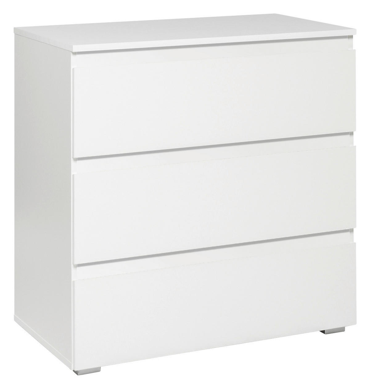 KOMODA, bela  - bela, Konvencionalno, leseni material (80/80/45cm) - Livetastic