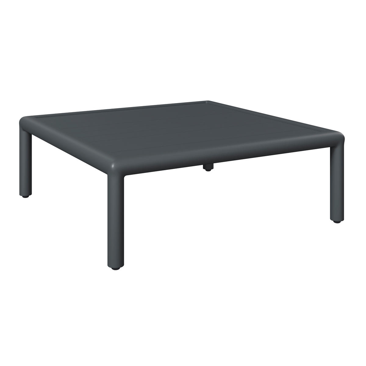 LOUNGEGARNITUR 169/289 cm Aluminium  - Dunkelgrau/Anthrazit, Design, Textil/Metall (169/289cm) - Amatio