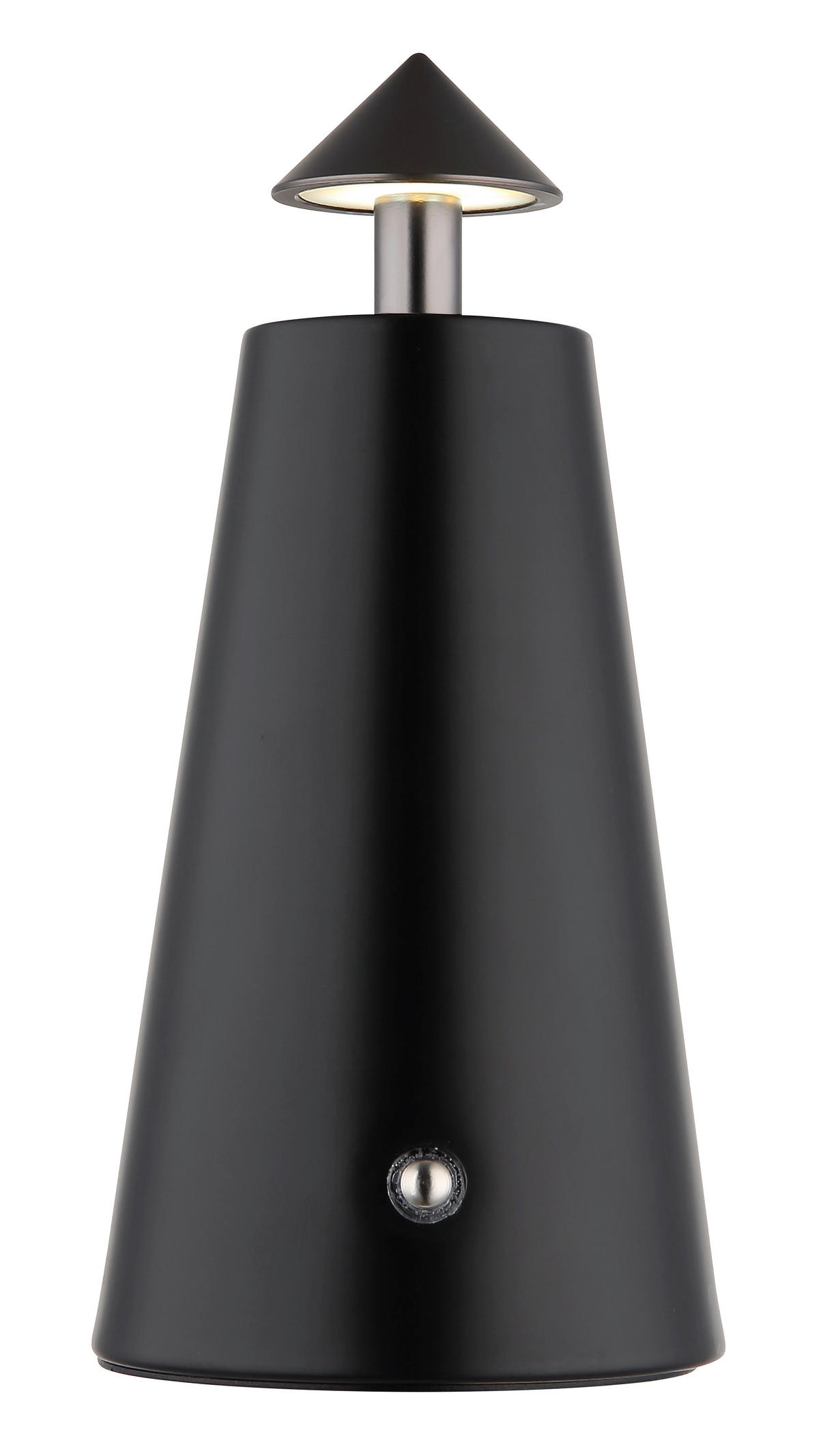 STOLNÍ LAMPA NA BATERIE, dotykový stmívač, 9/19 cm  - bílá/černá, Design, kov/plast (9/19cm) - Globo