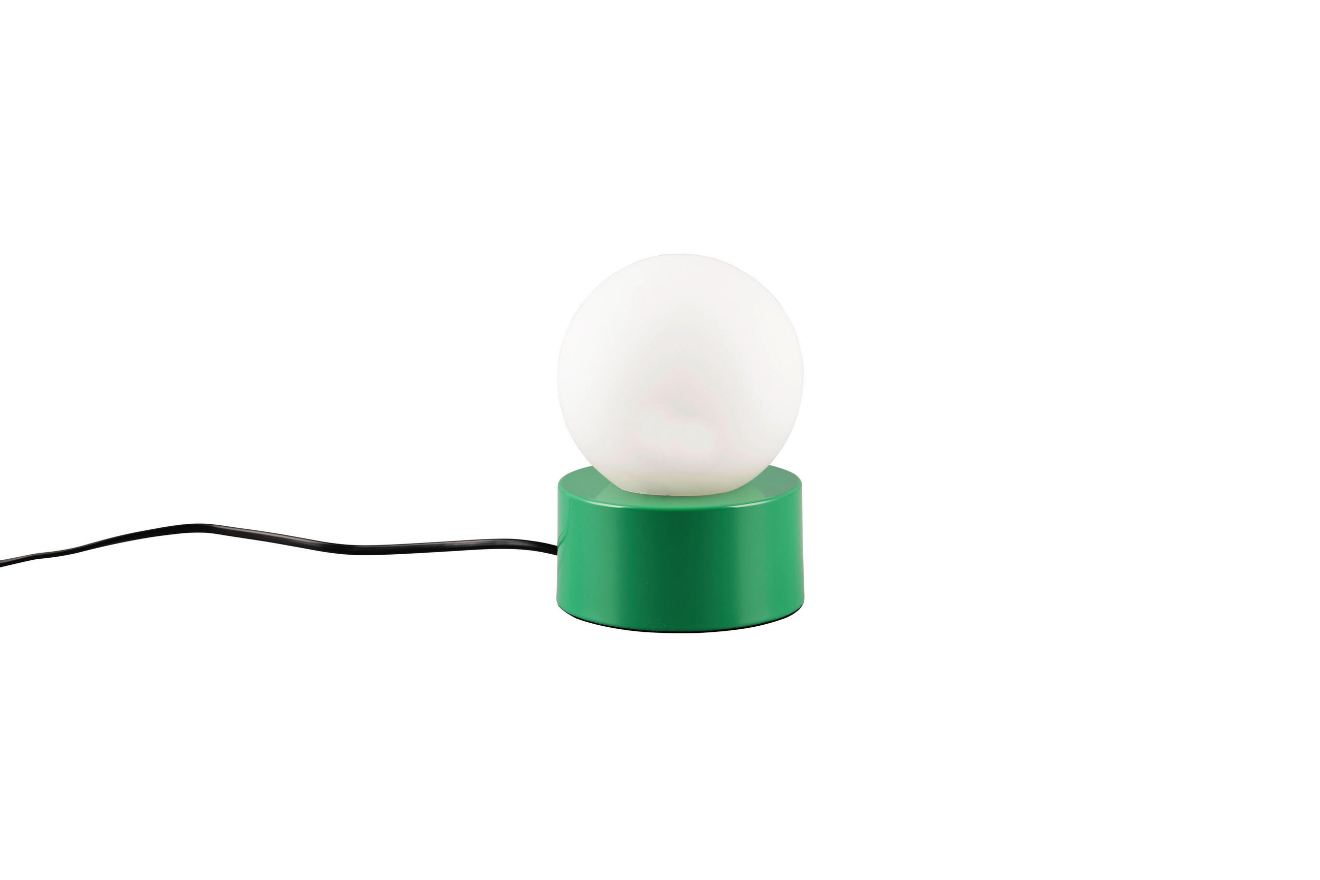 STONA LAMPA  - zelena/bela, Osnovno, staklo/metal (12/17cm)