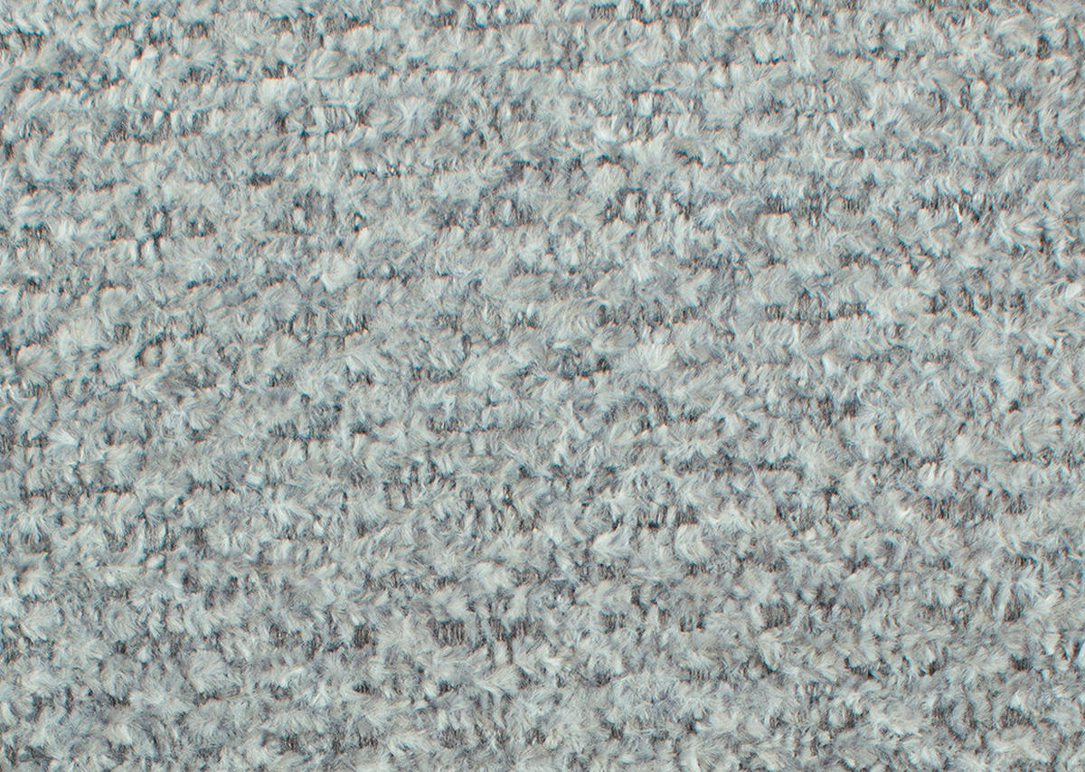 ECKSOFA in Chenille Hellgrau  - Hellgrau/Schwarz, Design, Textil/Metall (180/289cm) - Stylife