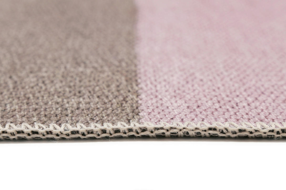 FLACHWEBETEPPICH 130/190 cm Camps Bay Braun, Rosa, Beige  - Beige/Braun, KONVENTIONELL, Textil (130/190cm) - Esprit