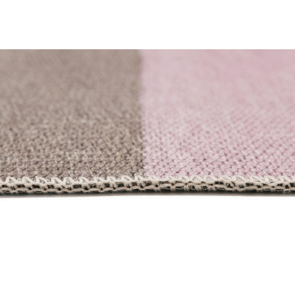 Thumbnail - Esprit Flachwebeteppich Camps Bay, Braun, Rosa, Beige, Textil, Streifen, rechteckig, 120x170 cm, Hohenstein, Oeko-Tex® S...
