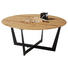 COUCHTISCH in Holz, Metall 80/80/35,5 cm - Eichefarben/Schwarz, Design, Holz/Metall (80/80/35,5cm) - Hom`in COUCHTISCH in Holz, Metall 80/80/35,5 cm - Eichefarben/Schwarz, Design, Holz/Metall (80/80/35,5cm) - Hom`in