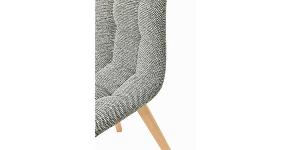 STUHL  Stoffauswahl Leinenoptik  - Naturfarben/Grau, Design, Holz/Textil (45/89/53cm) - Carryhome