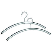 KLEIDERBÜGELSET 2-TEILIG 47 cm Metall  - Silberfarben, KONVENTIONELL, Metall (47cm)
