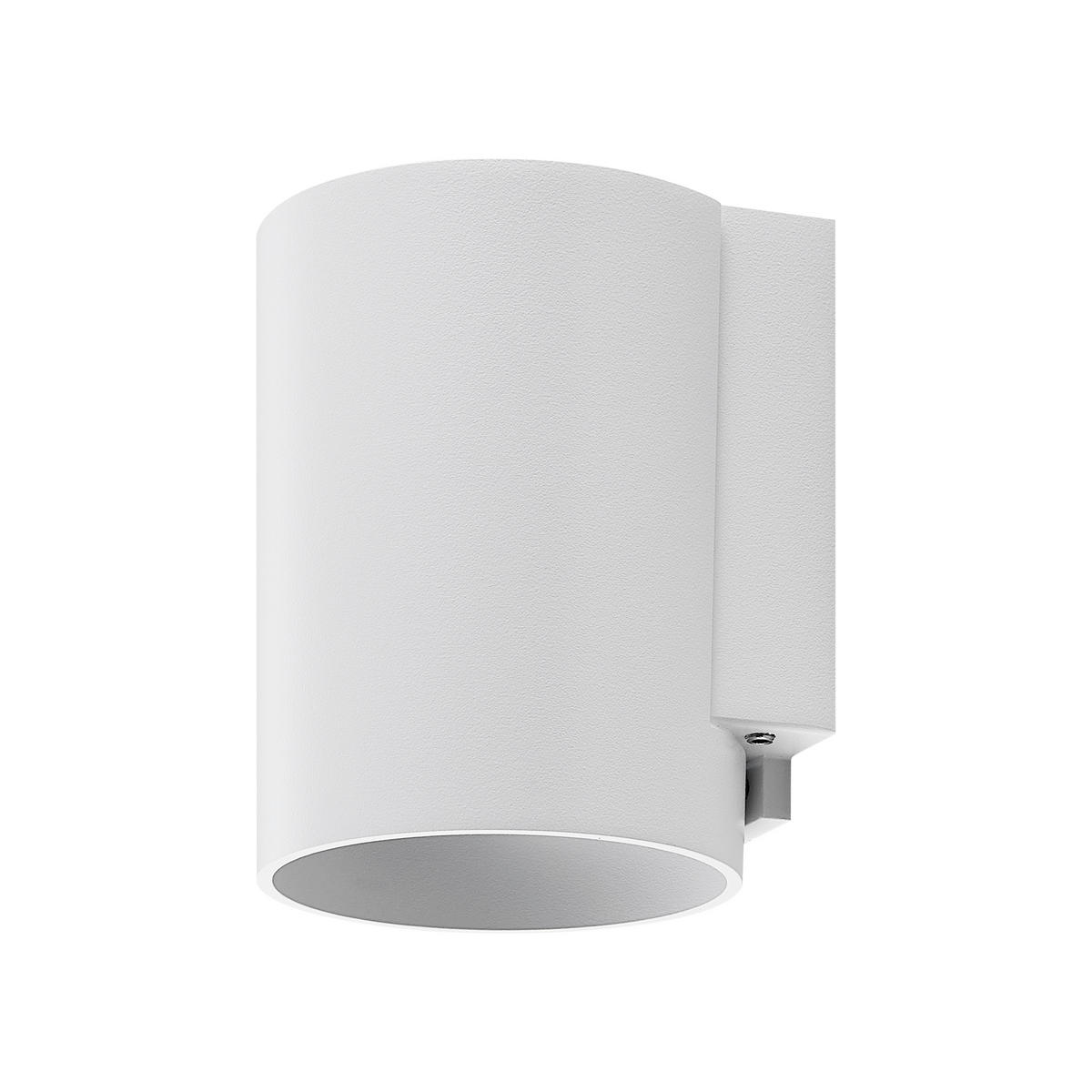 AUSSENWANDLEUCHTE - Weiss, Design, Metall (8/8/11cm)