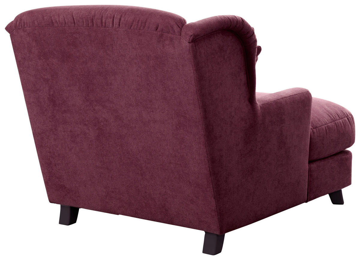 XXL-SESSEL - Dunkelbraun/Dunkelrot, MODERN, Holzwerkstoff/Textil (109/104/145cm) - Sit & More