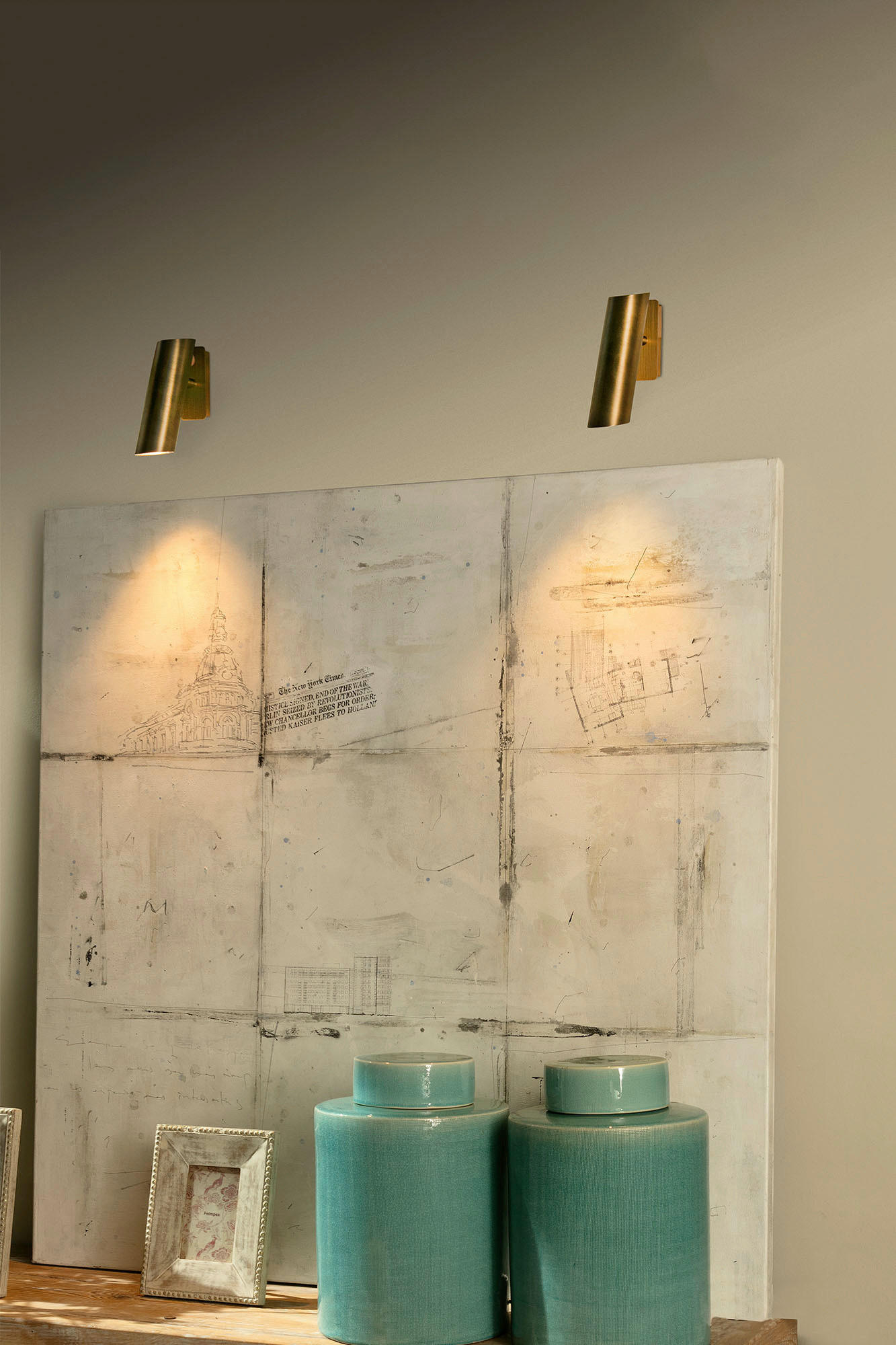 WANDSTRAHLER 5.6/18/22 cm   - Bronzefarben, Design, Metall (5.6/18/22cm)