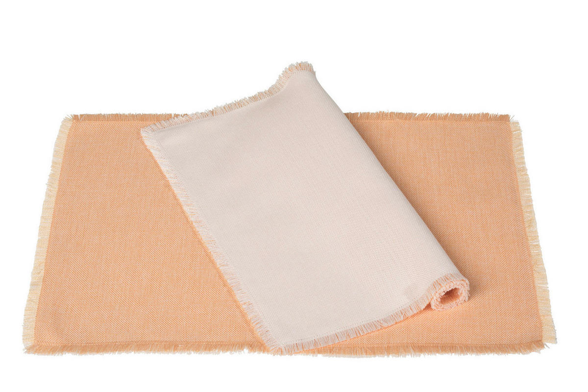 TISCHSET Textil Perlmutt, Roségold 33/48 cm  - Perlmutt/Roségold, Basics, Textil (33/48cm) - Pichler