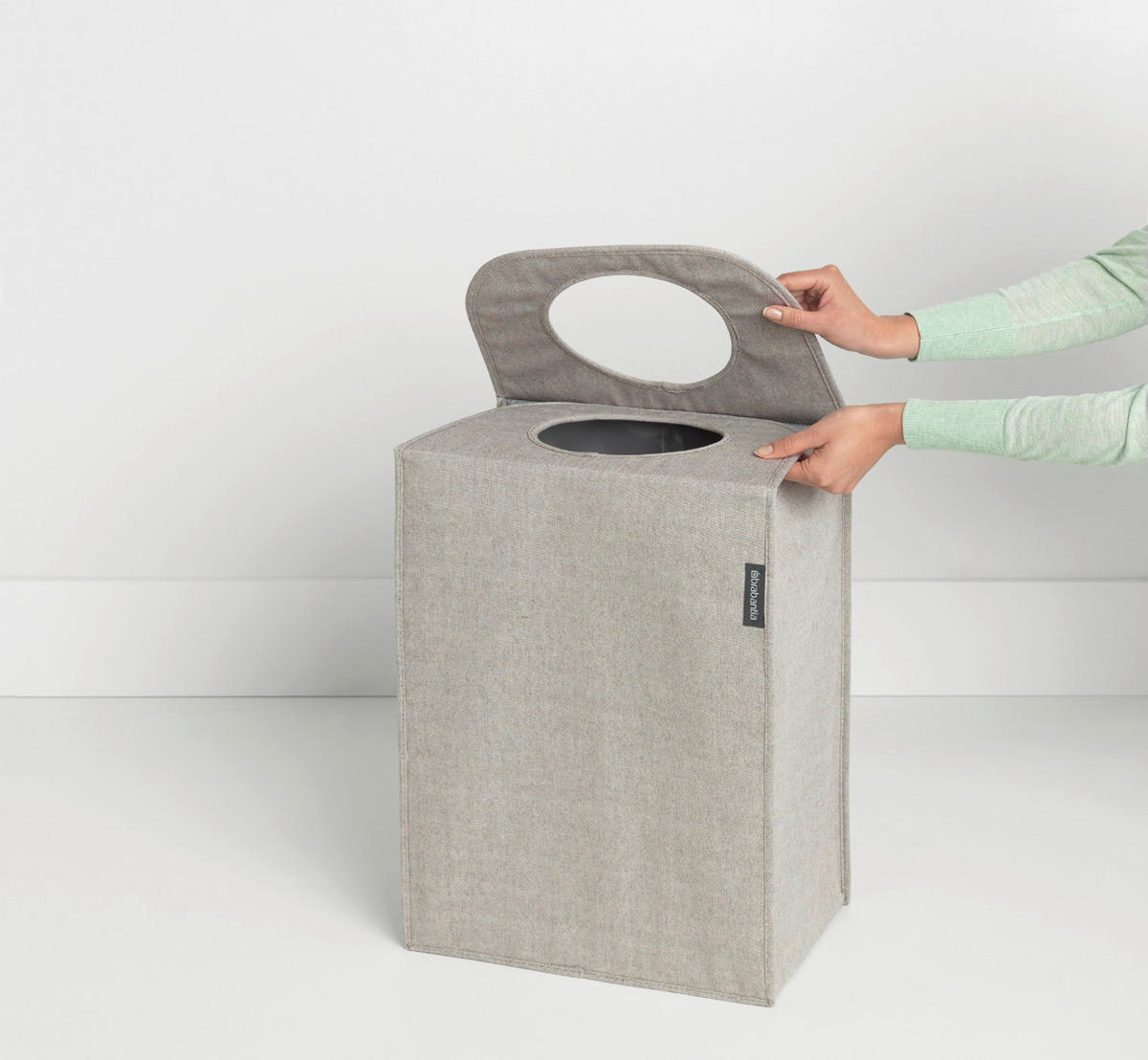 PRÁDELNÍ KOŠ - šedá, Design, textil (40,5/54/29,5cm) - Brabantia