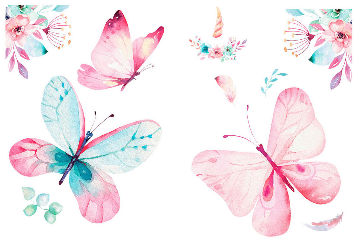 DEKOSTICKER  25/35/0,10 cm    - Multicolor, Basics, Kunststoff (25/35/0,10cm)