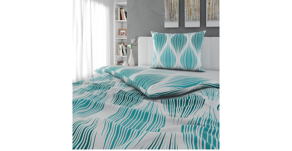 BETTWÄSCHE Satin 140/200 cm  - Blau, Textil (140/200cm) - Novel