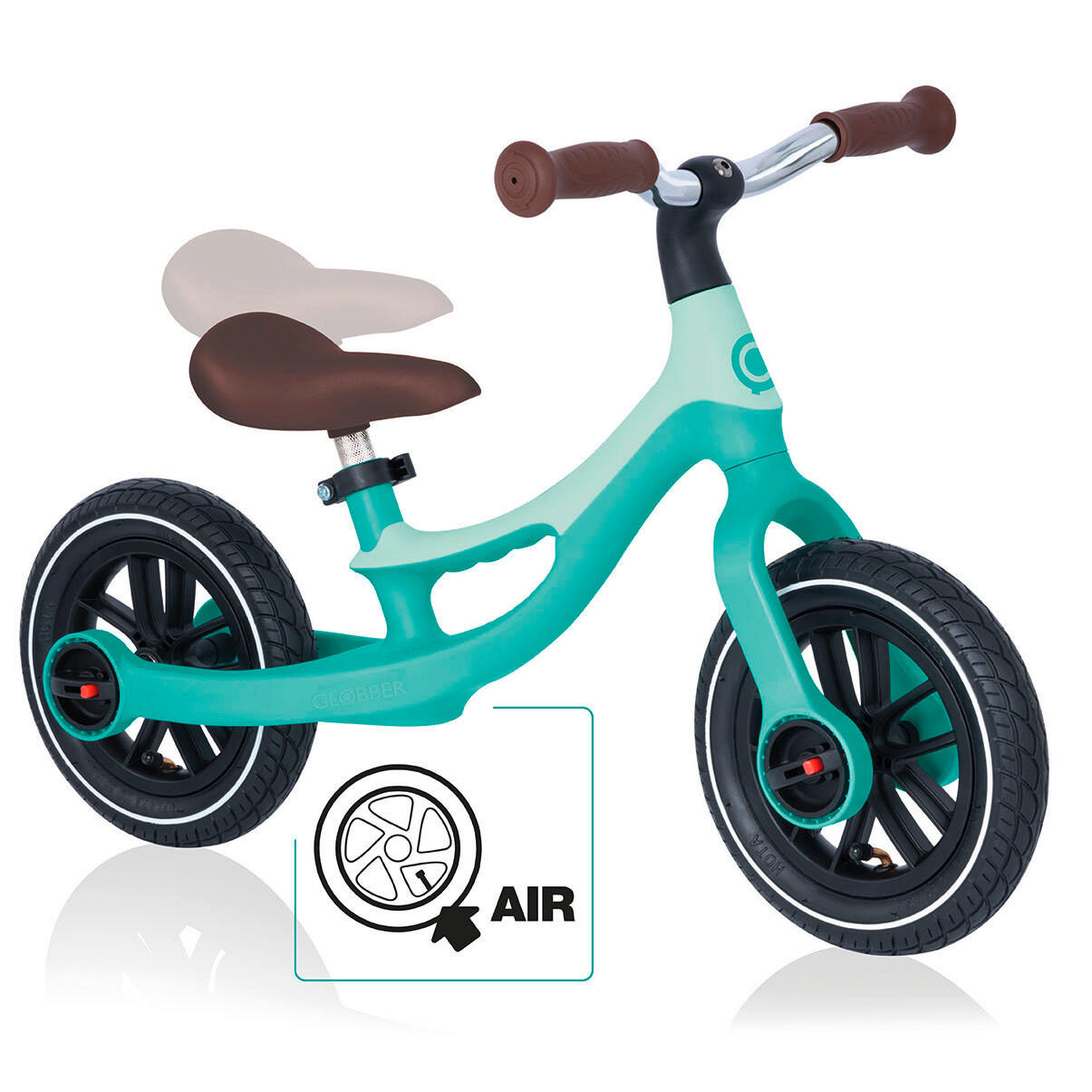 LAUFRAD GO BIKE ELITE AIR - Mintgrün, LIFESTYLE, Kunststoff (77/42/47cm) - GLOBBER