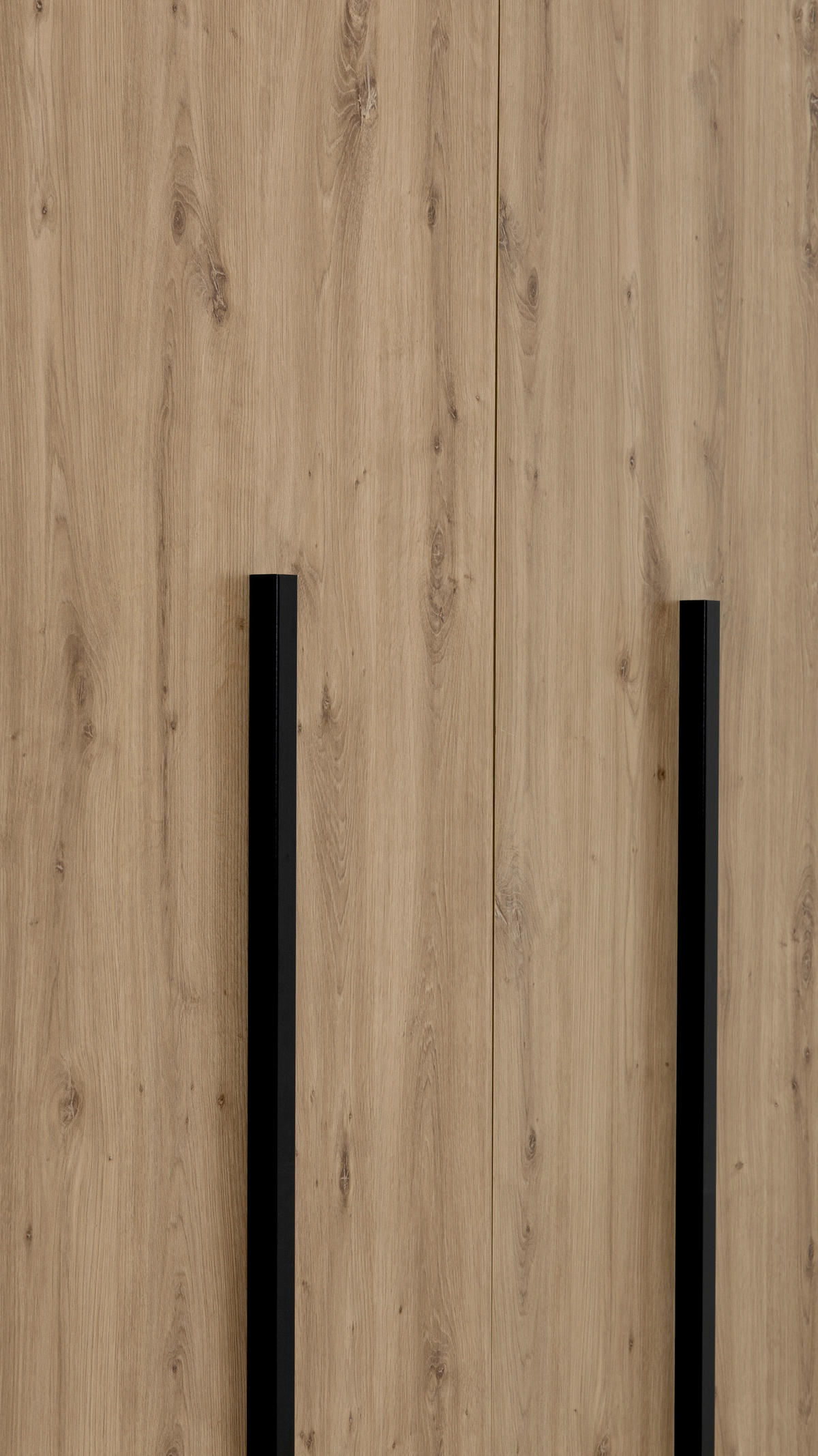 OMARA ZA OBLAČILA, hrast artisan  - črna/hrast artisan, Moderno, leseni material (181/215/60cm) - MID.YOU