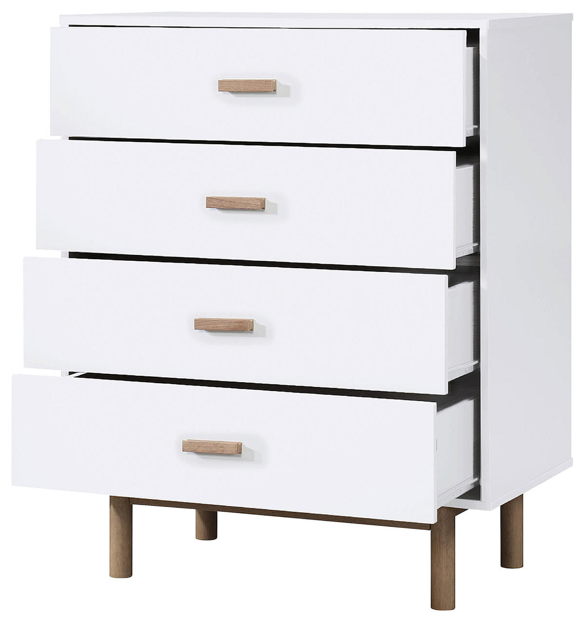 KOMMODE Melanie  in 80/100/44 cm  - Eichefarben/Weiß, Design, Holzwerkstoff (80/100/44cm) - MID.YOU