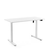 SCHREIBTISCH 120/60/72-110 cm  in Weiß  - Weiß, MODERN, Holz/Metall (120/60/72-110cm) - MID.YOU