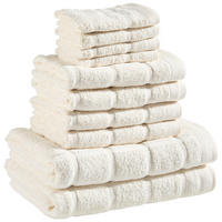 FROTTIERSET CHECK Weiß 10-teilig  - Weiß, Design, Textil (30/50cm) - Esposa