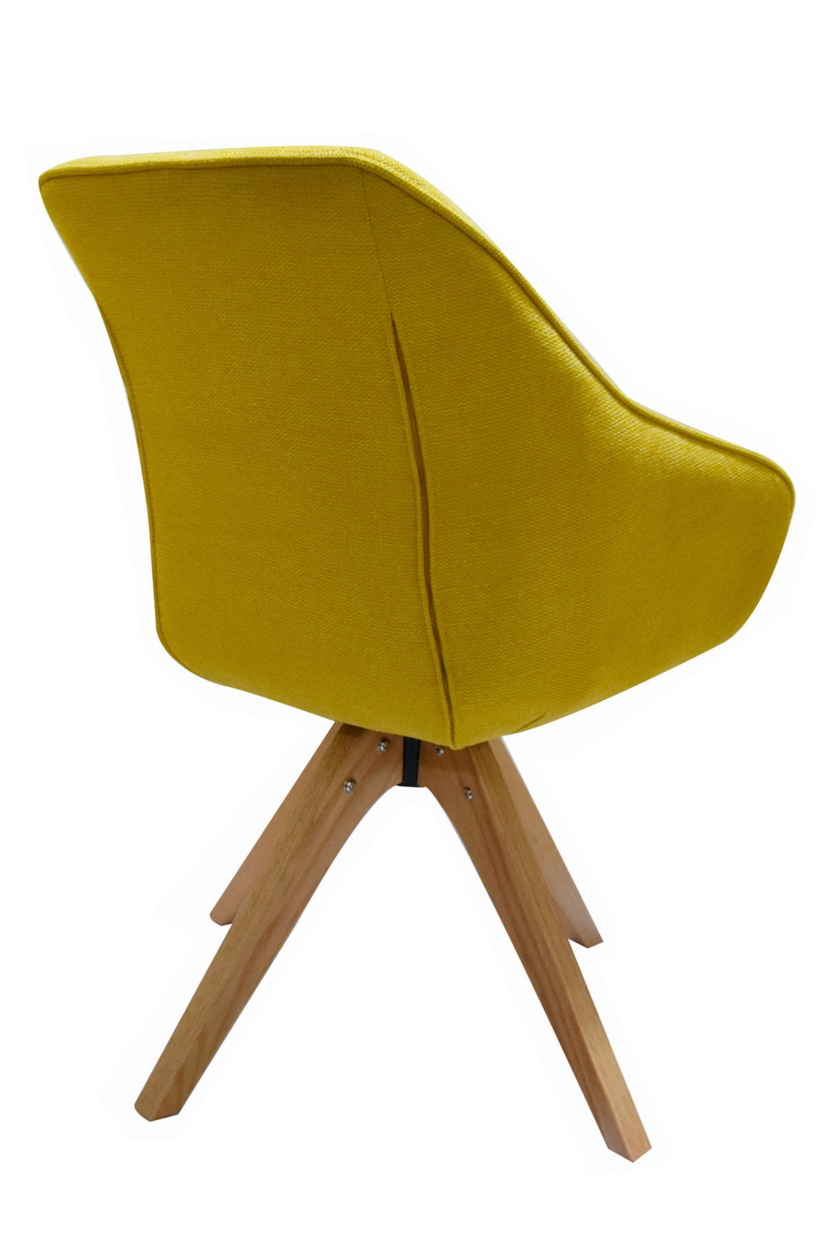 ARMLEHNSTUHL  in  - Senfgelb/Naturfarben, Design, Holz/Textil (58,5/85,5/61,5cm) - Livetastic