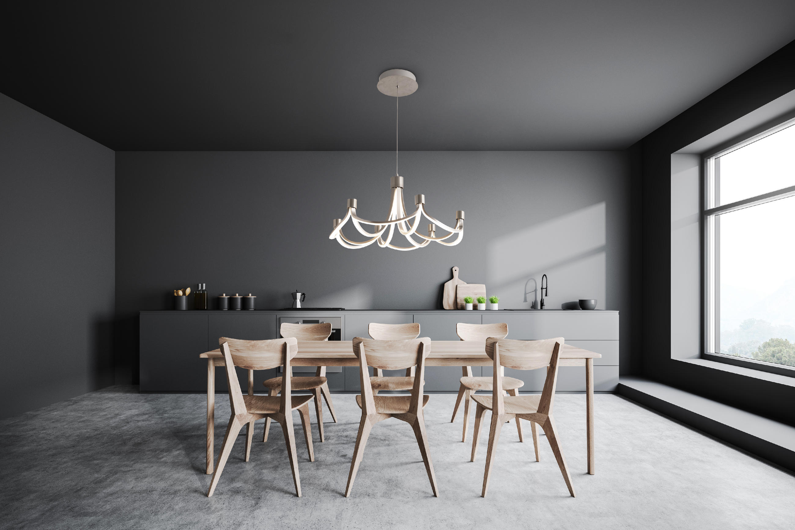 LED-HÄNGELEUCHTE 55 cm  - Silberfarben/Weiß, Design, Kunststoff/Metall (55cm) - Näve