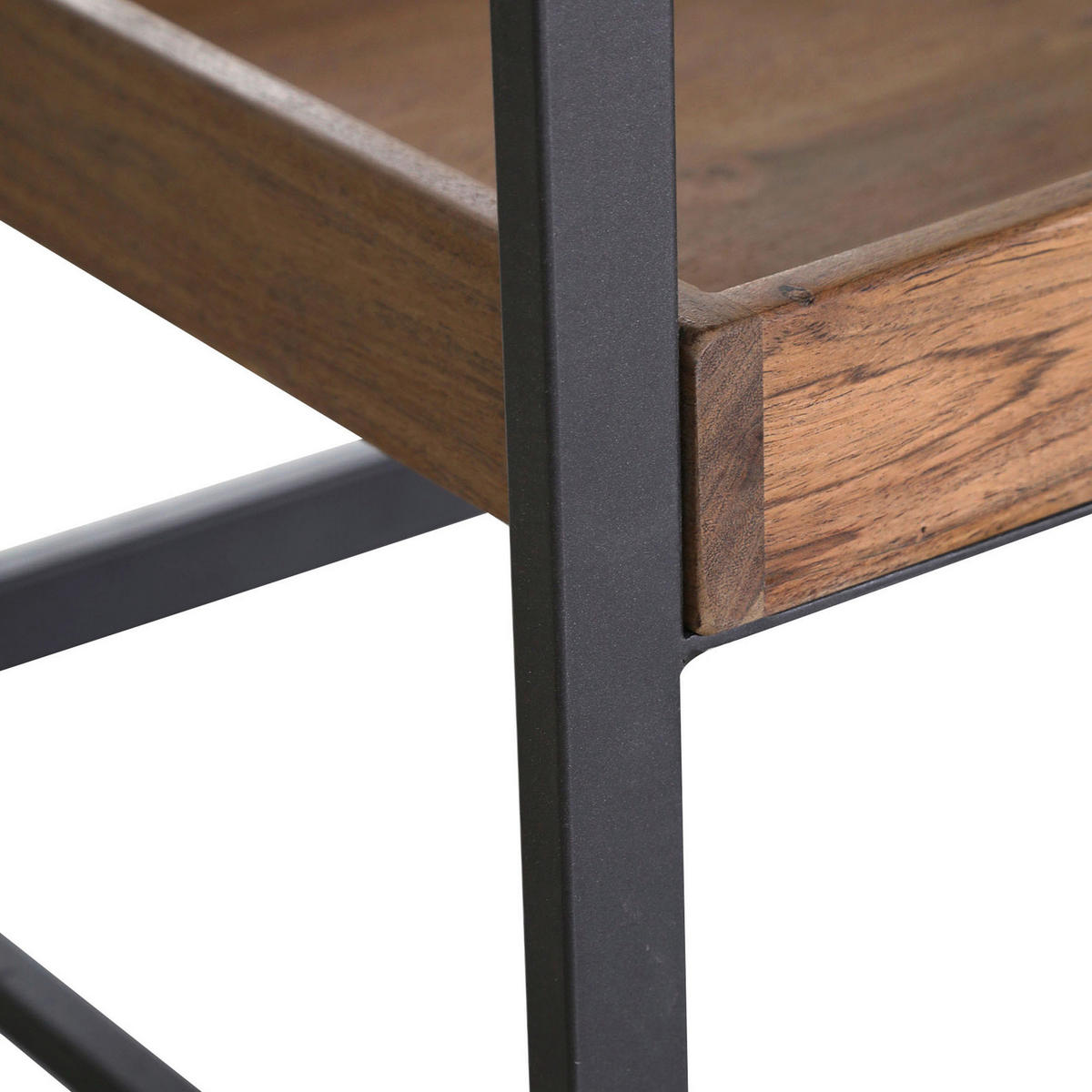 GARDEROBE  in 145/150/48 cm  - Anthrazit/Akaziefarben, Design, Holz/Metall (145/150/48cm)