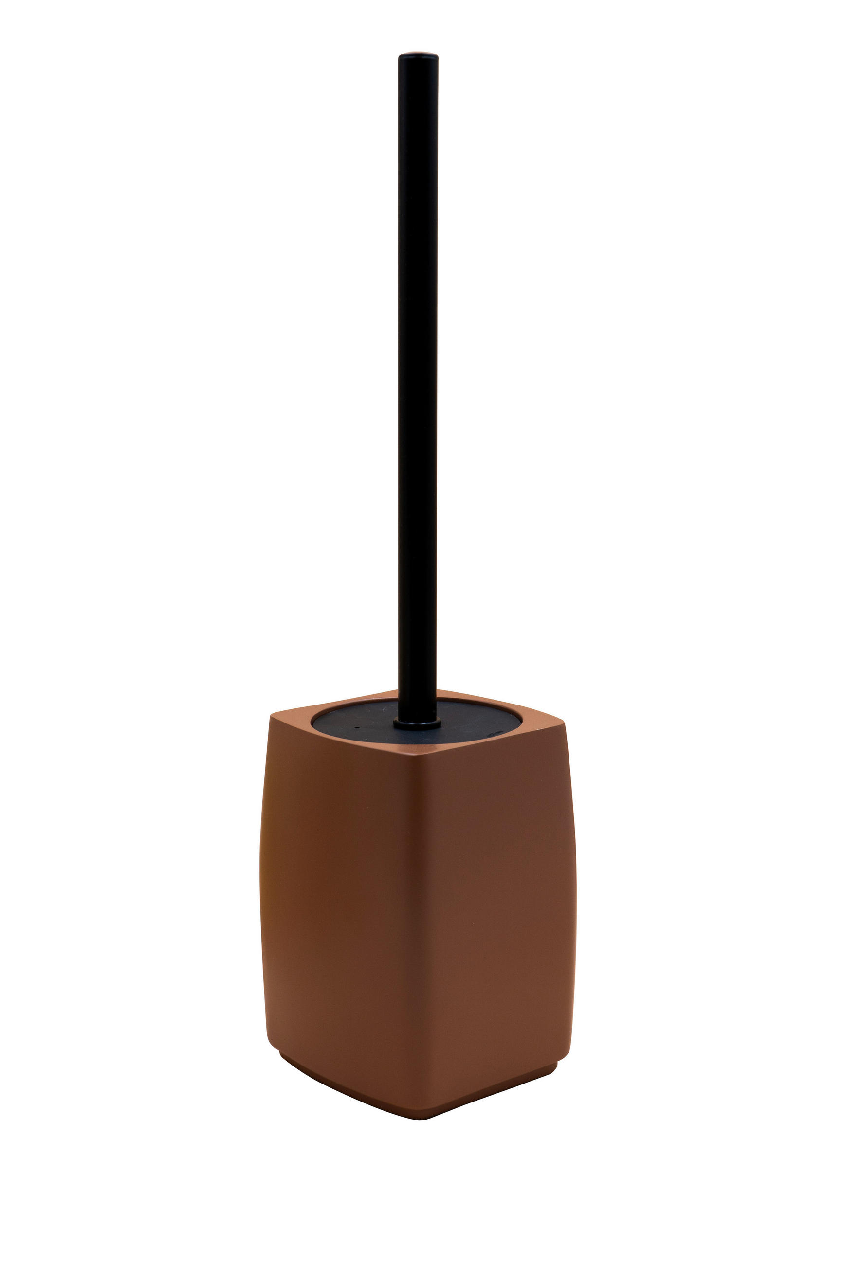 WC-BÜRSTENGARNITUR Kunststoff  Kunststoff   - Cognac/Schwarz, Basics, Kunststoff (15,5/40,3/10,3cm) - Sadena