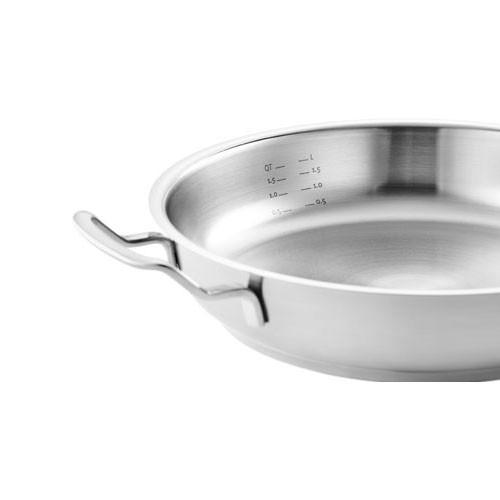SERVIERPFANNE 28 cm  - Silberfarben, Basics, Metall (28cm) - Fissler