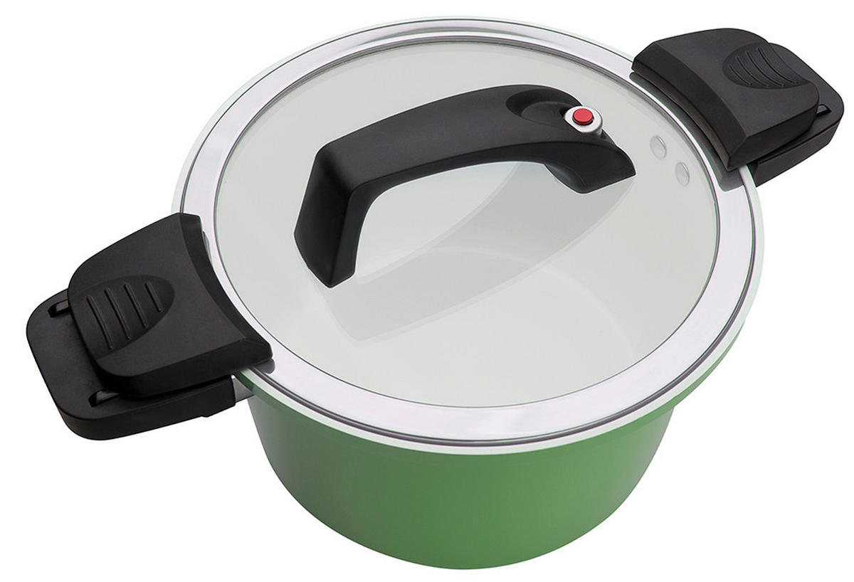 KOCHTOPF Energiespartopf 6 L  - Hellgrün, Basics, Metall (24cm) - GSW