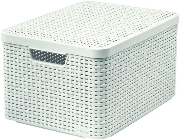 KUTIJA SA POKLOPCEM   44/33/25 cm      - bela, Konvencionalno, plastika (44/33/25cm) - Curver