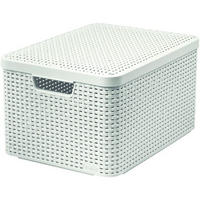 KUTIJA SA POKLOPCEM   44/33/25 cm      - bela, Konvencionalno, plastika (44/33/25cm) - Curver