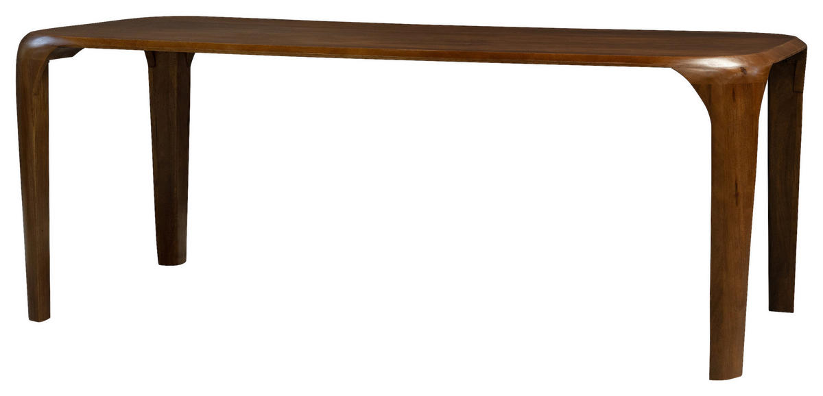 ESSTISCH in Holz 200/76/100 cm  - Walnussfarben, MODERN, Holz (200/76/100cm) - Livetastic