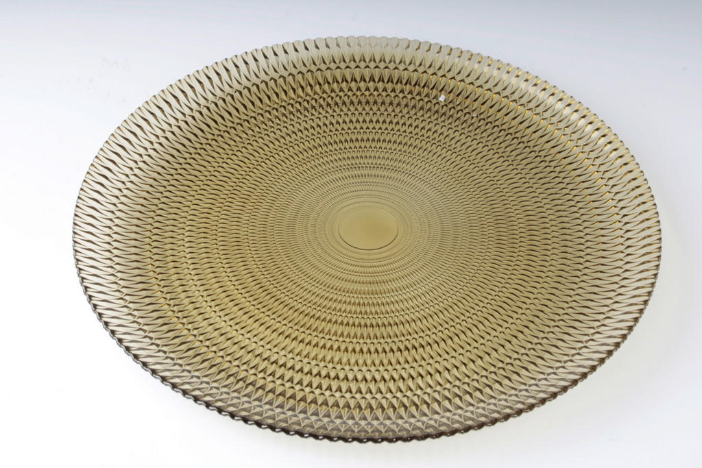 SERVÍROVACÍ PODNOS, sklo, 33 cm - barvy zlata, Basics, sklo (33cm) - Novel