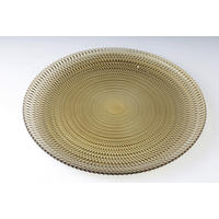 SERVÍROVACÍ PODNOS, sklo, 33 cm - barvy zlata, Basics, sklo (33cm) - Novel