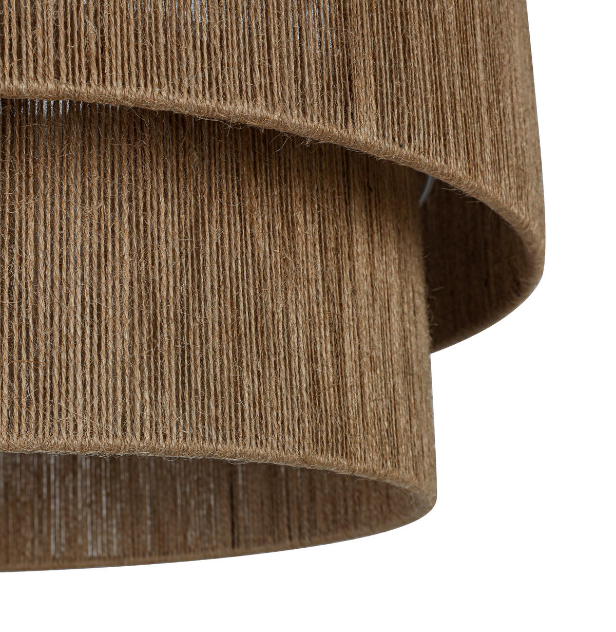 DECKENLEUCHTE  45/27 cm    - Braun/Weiß, Natur, Kunststoff/Textil (45/27cm) - Novel