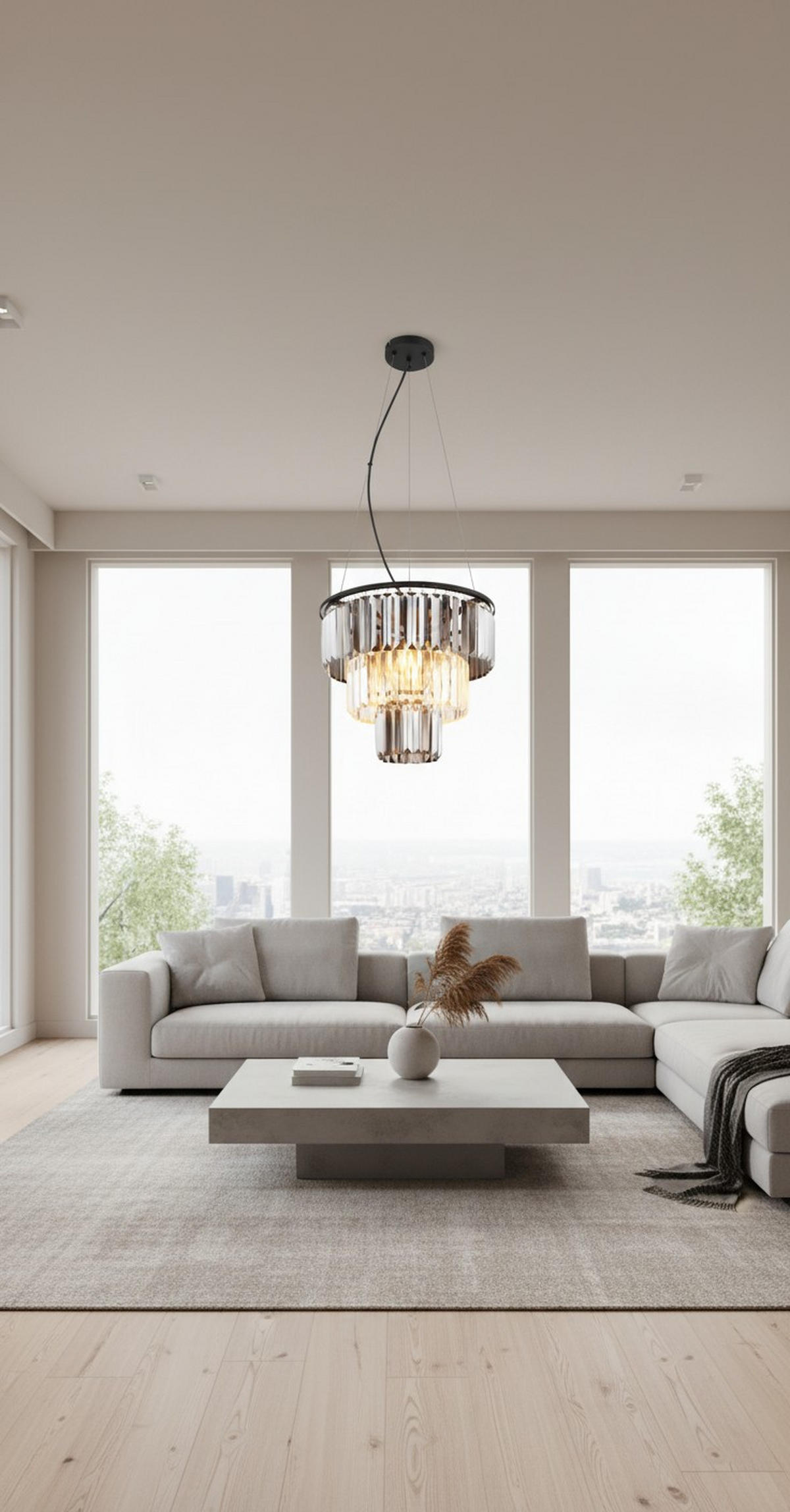 HÄNGELEUCHTE 40/120 cm   - Schwarz, MODERN, Kunststoff/Metall (40/120cm) - Collet's Monde