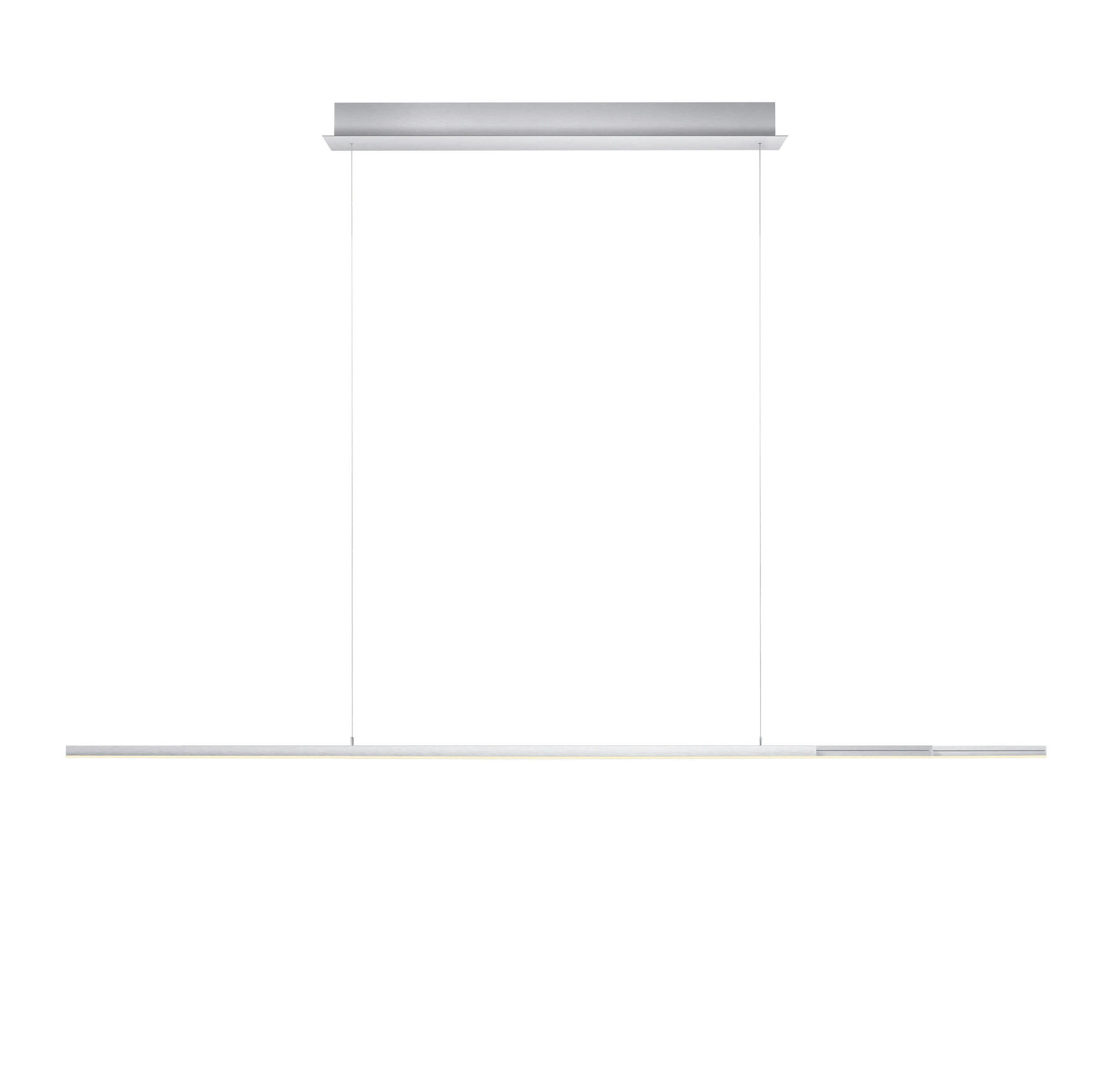 LED-HÄNGELEUCHTE Ole 110-203/5/150 cm   - Alufarben, Design, Metall (110-203/5/150cm) - elements by BANKAMP