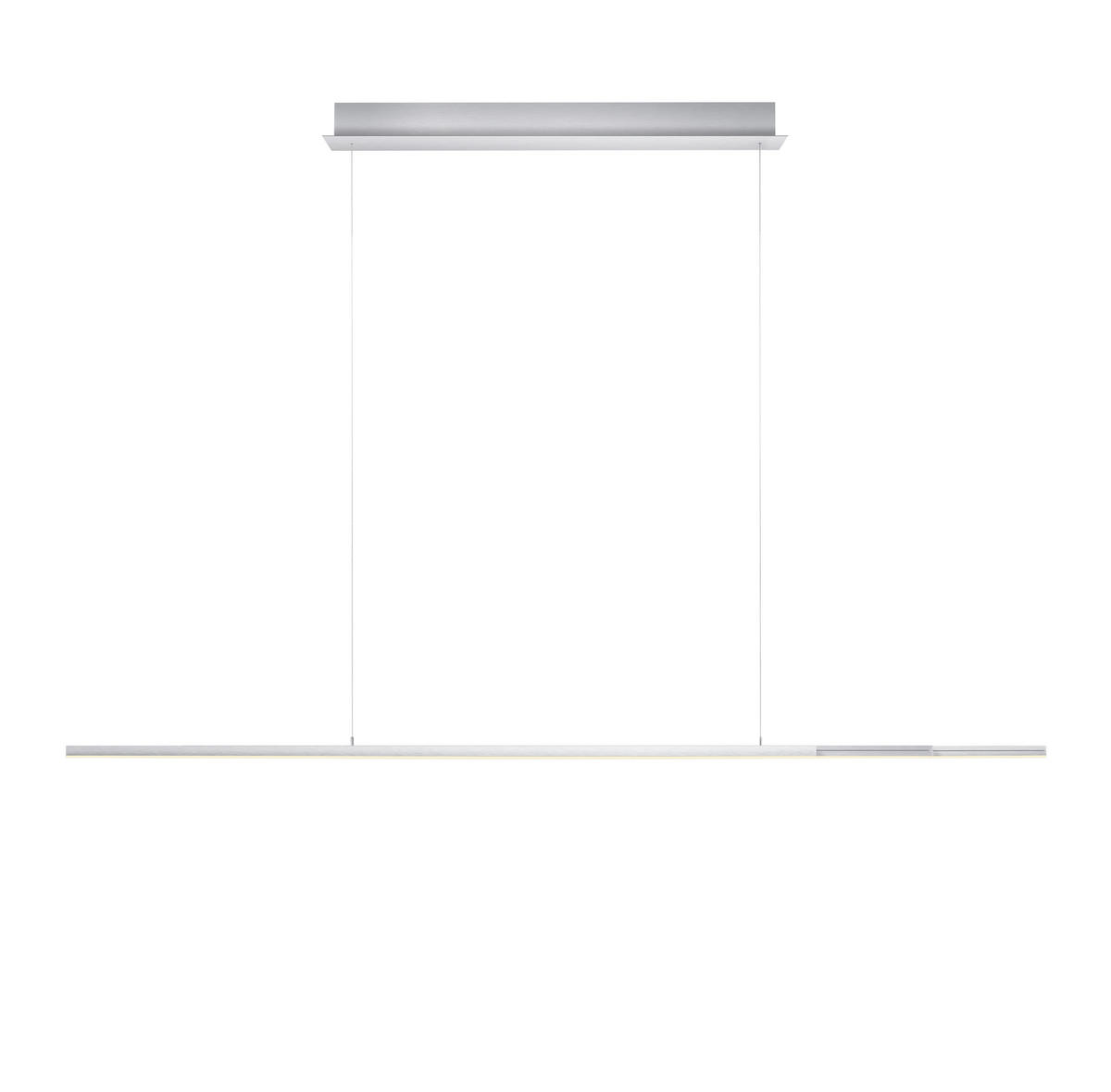 LED-HÄNGELEUCHTE 110-203/5/150 cm    - Alufarben, Design, Metall (110-203/5/150cm) - elements by BANKAMP