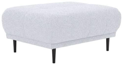 HOCKER Flachgewebe Hellgrau  - Hellgrau/Schwarz, Design, Holz/Textil (93/45/77cm) - Stylife