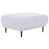 HOCKER in Textil Hellgrau  - Hellgrau/Schwarz, Design, Holz/Textil (93/45/77cm) - Stylife