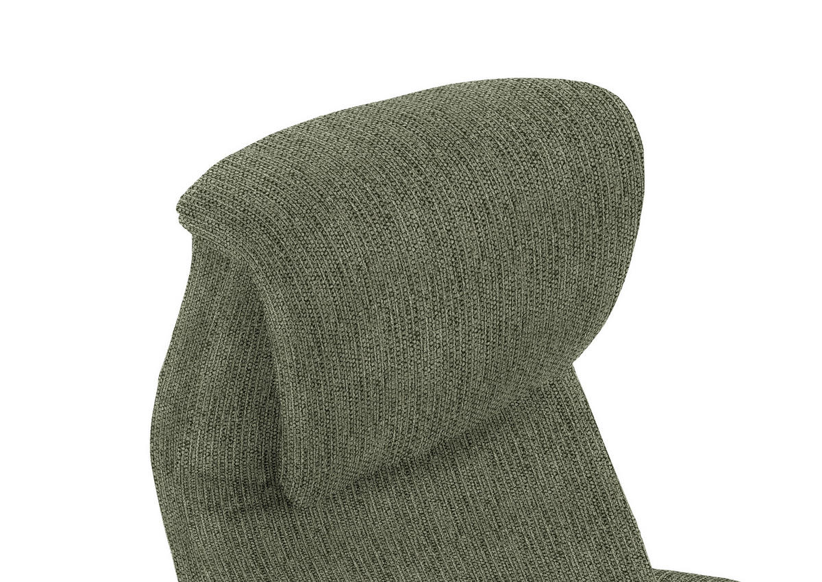 RELAXSESSEL in Textil Dunkelgrün  - Dunkelgrün/Schwarz, Design, Textil/Metall (77/115/89cm) - Pure Home Comfort