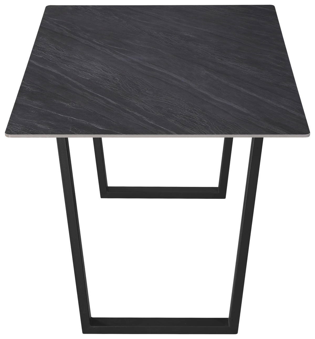TISCHGRUPPE Dunkelgrau  - Dunkelgrau, KONVENTIONELL, Textil/Stein (140/48/76/89/90/62cm) - MID.YOU