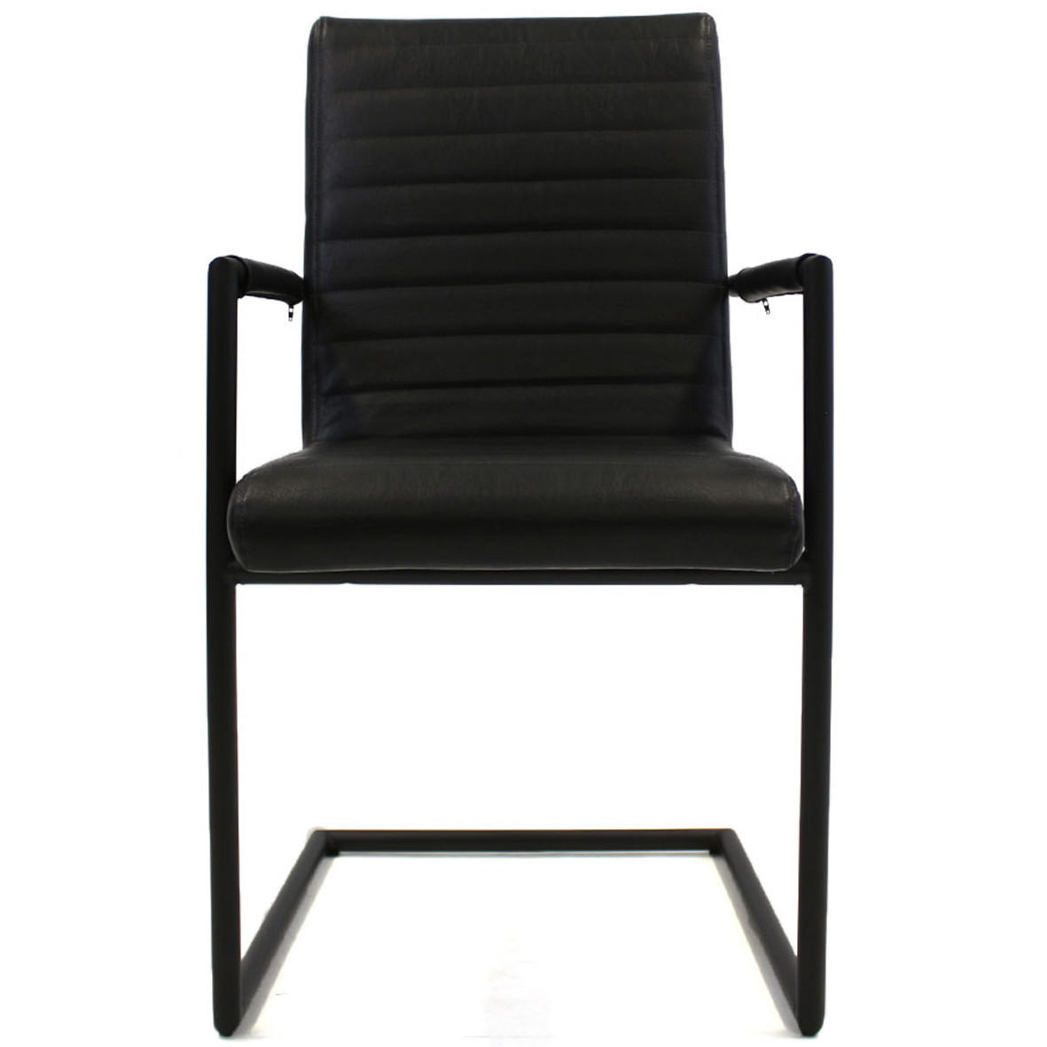 SADA ŽIDLÍ S PODRUČKAMI 2 kusy - černá, Lifestyle, kov/textil (54/97/57cm) - MID.YOU