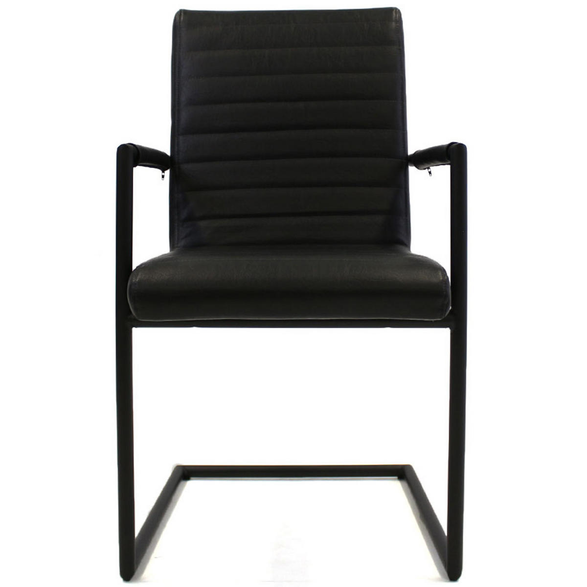 SADA ŽIDLÍ S PODRUČKAMI 2 kusy - černá, Lifestyle, kov/textil (54/97/57cm) - MID.YOU