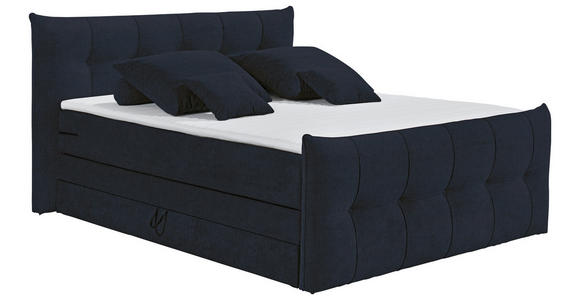 BOXSPRINGBETT 180/200 cm  in Schwarz  - Schwarz, Basics, Holzwerkstoff/Kunststoff (180/200cm) - Esposa