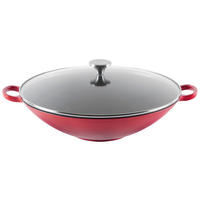 WOK, smalt, 36 cm  - černá/průhledné, Konvenční, kov/sklo (36cm) - Homeware Profession.